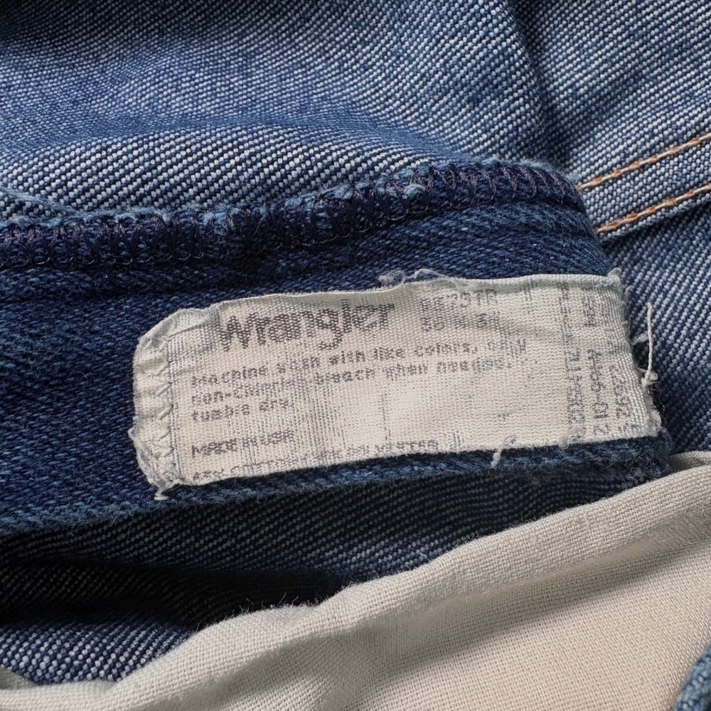 Vintage Wrangler 933STR Blue Jeans Mens 32x29 Straight Made in USA Cowboy Cut - Picture 4 of 6